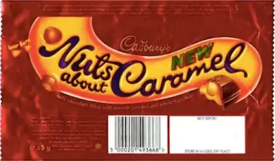 Nuts About Caramel in it\'s wrapper